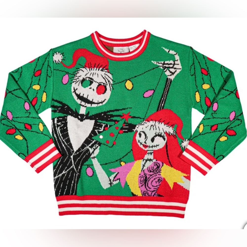 Disney/Nightmare Before Christmas Youth Holiday Sweater/ Size: M:10-12